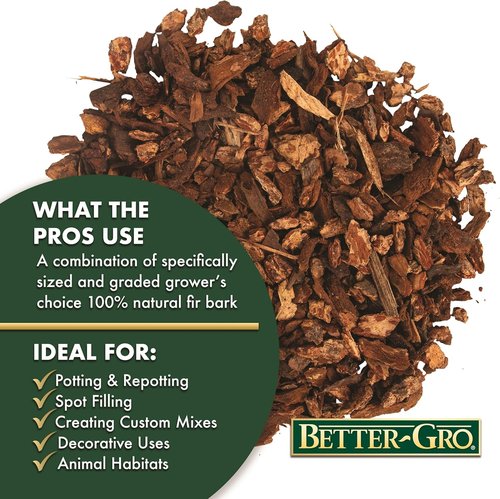 Better-Gro Orchid Bark - Premium Potting Medium for Phalaenopsis & Epiphytic Orchids - 4 Quarts