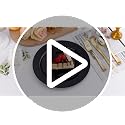 Black Plastic Dinner Plates 10 Inch - 100 Pack for Events & Parties - Variation: Black-100 / 10inch