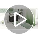 XLHOMO Sage Green Complete Bathroom Set Press-Lid with Rugs & Shower Curtain