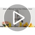 Manual Cast Iron Citrus Juicer for Oranges Pomegranates - Hand Press