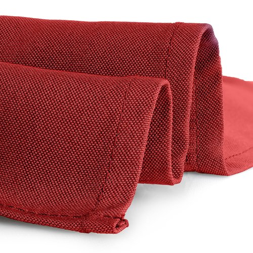 Gee Di Moda Square Tablecloth - 52 x 52 Inch Red Table Cloth for Small Square or Round Tables - Heavy Duty Washable Fabric - for Buffet Table, Holiday Party, Dinner, Wedding & Baby Shower