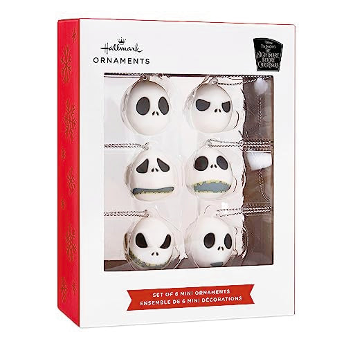 Hallmark Nightmare Before Christmas Jack Skellington Heads Mini Ornament Set (6), Variation: Jack Skellington Expressions