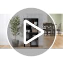 Signature Design by Ashley 8-Cube Storage Organizer - Black Bookcase, Model Langdrew, Vertical/Horizonal
