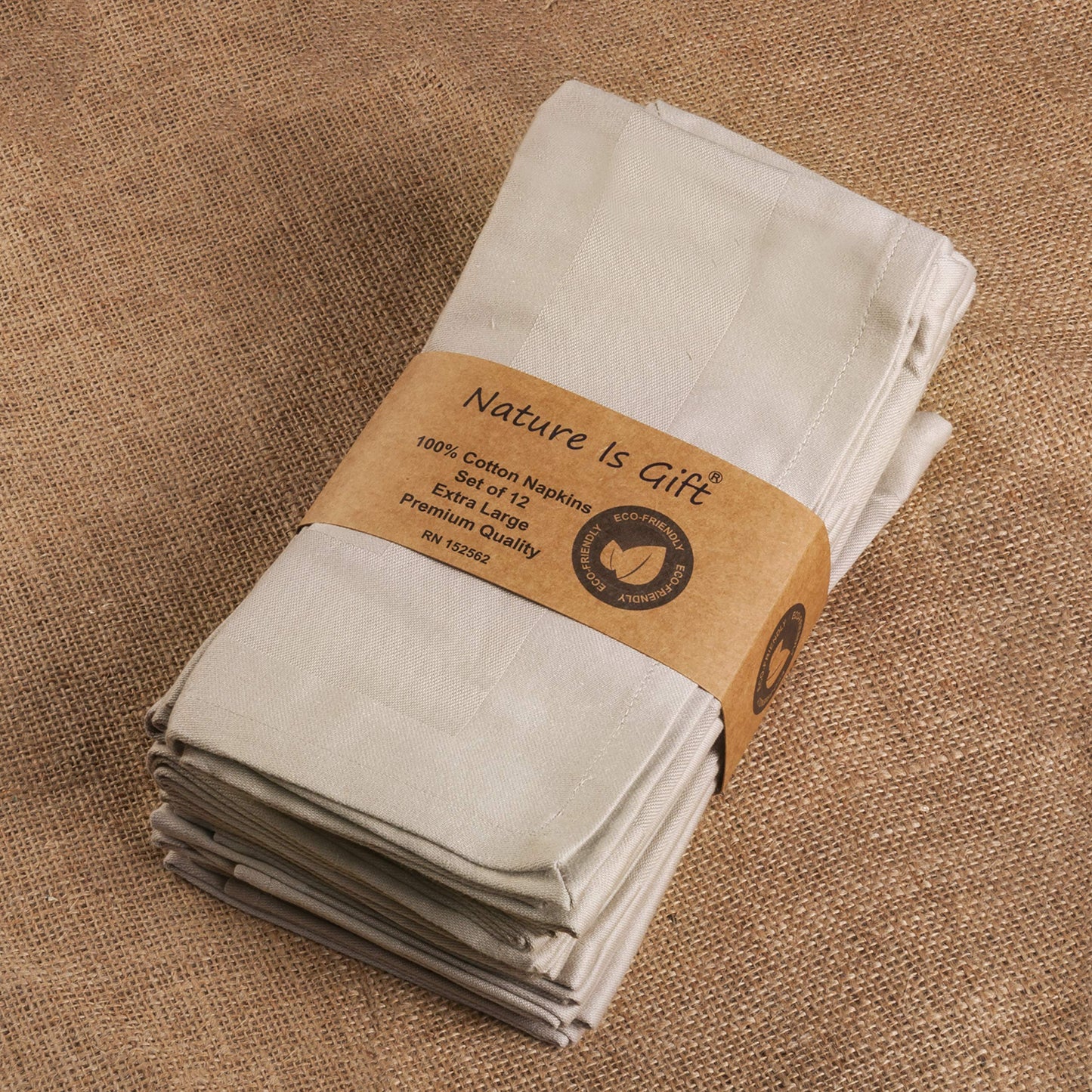 Cloth Napkins Set of 12 Cotton Dinner Napkins 18x18 Inches Washable Reusable Soft Absorbent Kitchen Pre-Washed Table Napkins Perfect for Wedding BBQ Outdoor Party Hotels and Everyday Use | Sand