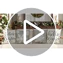 4PACK Gray 18x18 Pillow Covers Set of 4 – Farmhouse Snowflake Hello Winter Christmas Decor