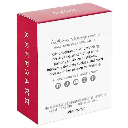 Hallmark Keepsake 1.12" Miniature Christmas Ornament 2024, Mini Cute Carnation Fairy, Gift for Her