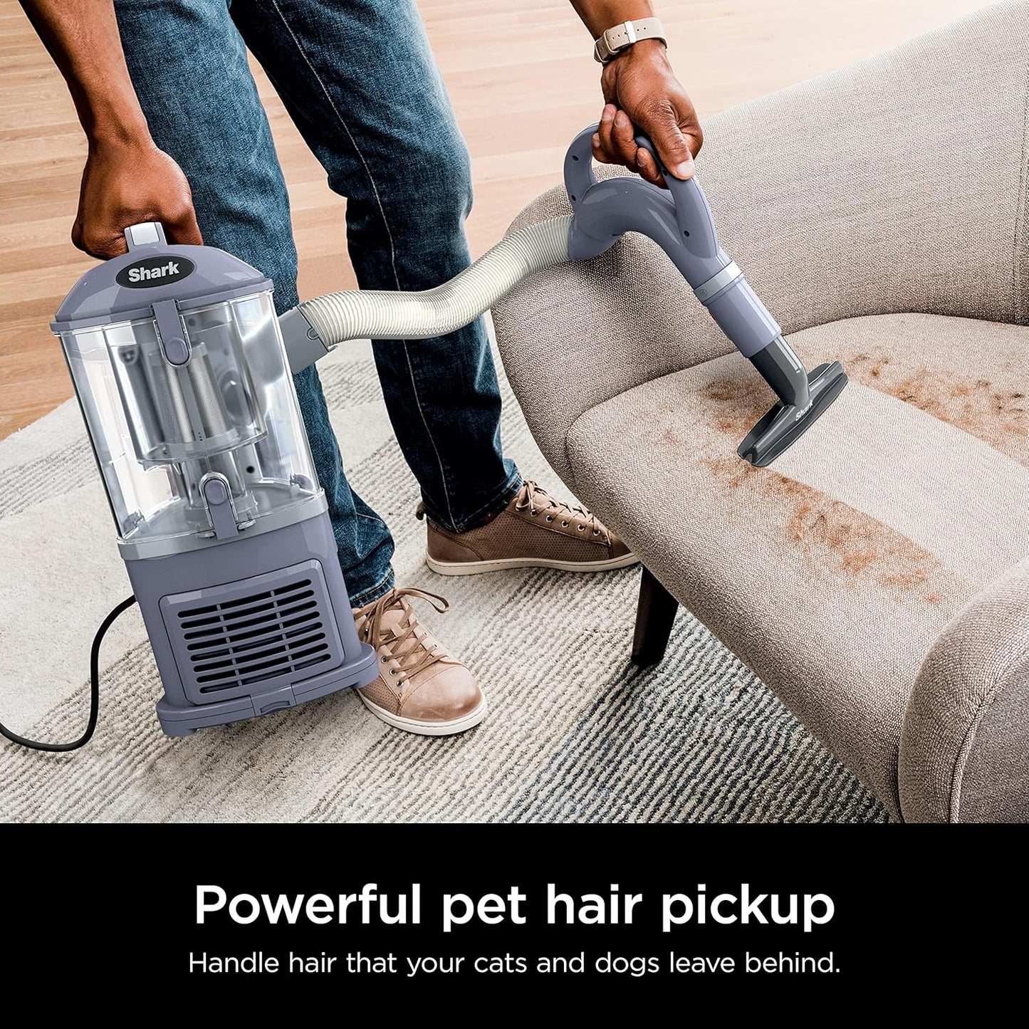 Shark NV352 Navigator Lift-Away Vacuum - HEPA Filter, Anti-Allergen Tech, Swivel Steering | Ideal for Carpet & Stairs, Lavender