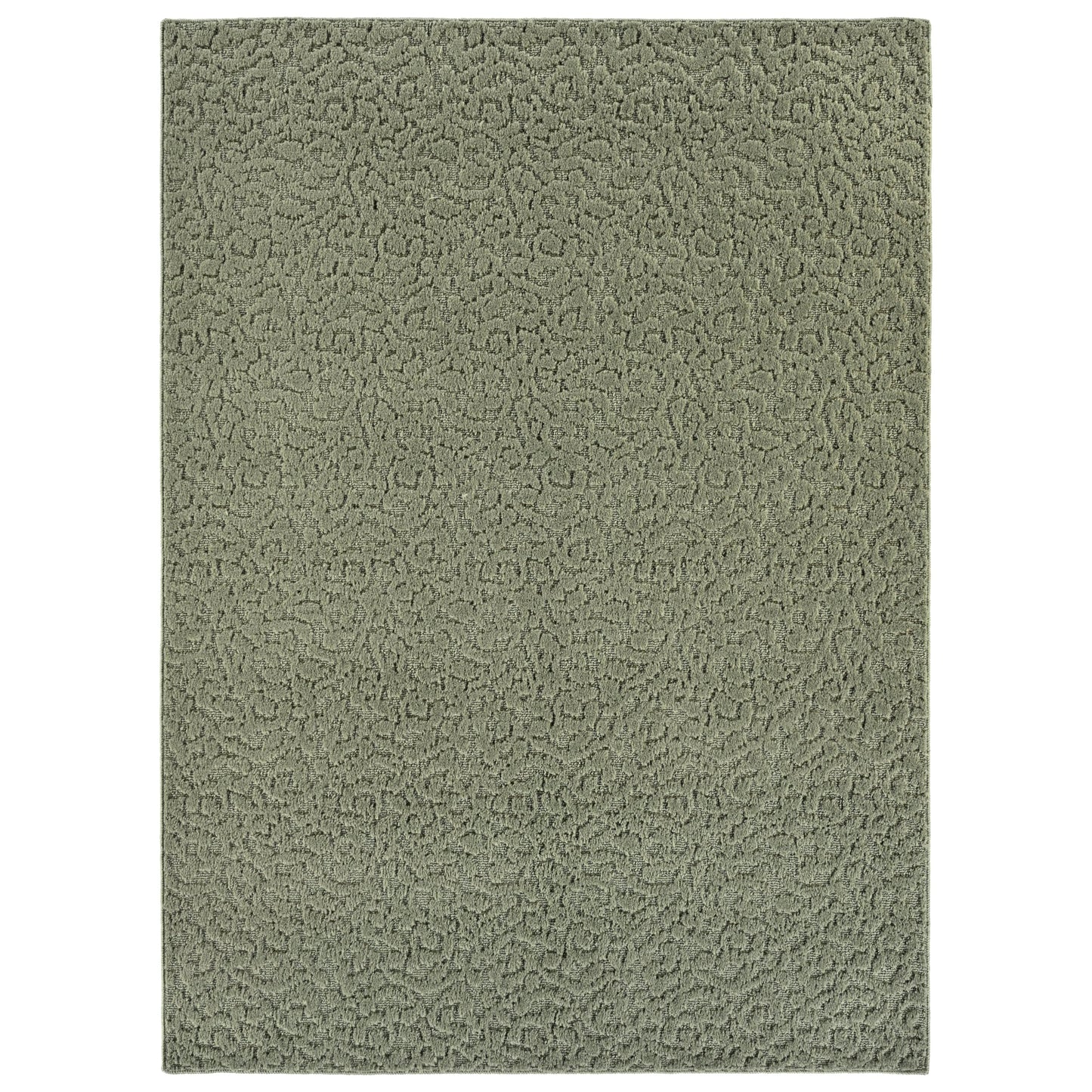 Garland Rug Ivy 6 Ft. X 9 Ft. Sage Green Floral Solid Color Area Rug - Durable, Stylish, and Soft Rug for Living Rooms, Hallways, Bedrooms, and High-Traffic Areas