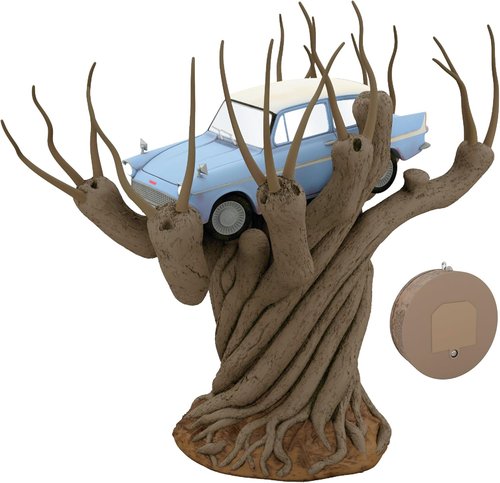 Hallmark Keepsake Christmas Tree Topper - Harry Potter Flying Ford Anglia with Light & Sound | Perfect Gift for Fans