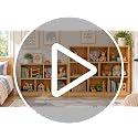 White 8-Cube Bookcase with Open Shelves - Freestanding 3-Tier Storage
