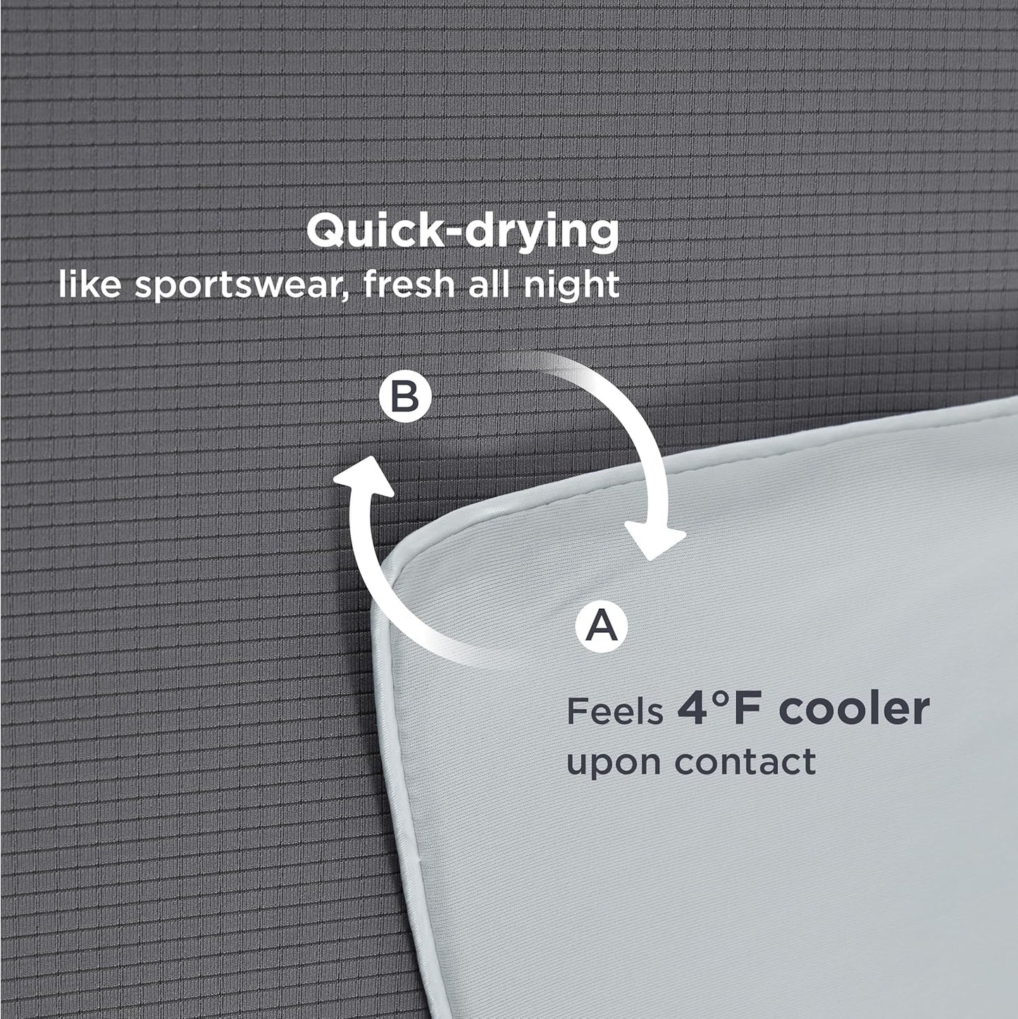 Bedsure Cooling Blanket - Lightweight Ice Cold Comforter for Hot Sleepers | Queen Size, Grey, 90x90 Inches