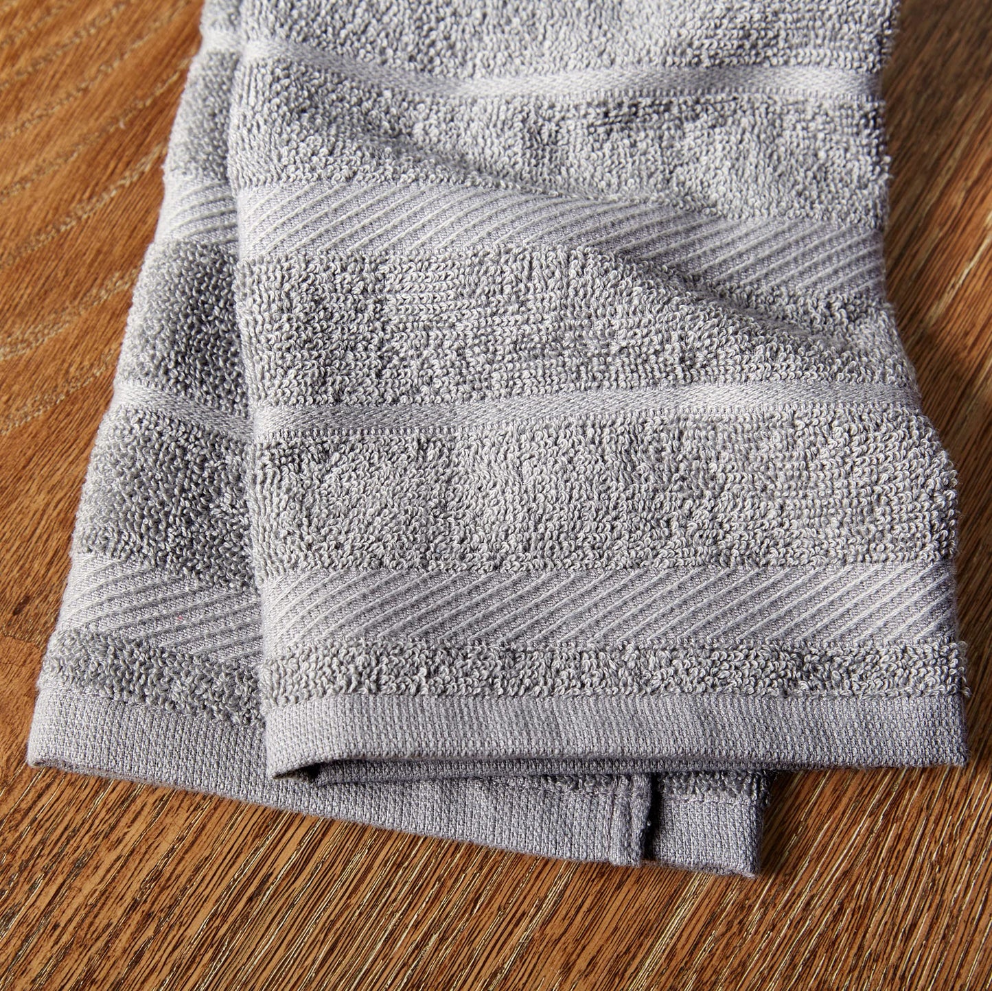 KitchenAid Albany Kitchen Towel 4-Pack Set, Grey/White, 16"x26"