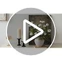 Cream Faux Silk Peony Artificial Flowers Stems - 12 Pack, 27 Inch for Vase & DIY Decor