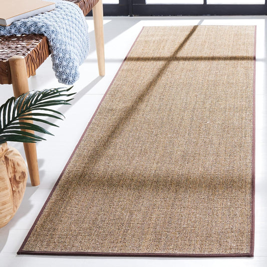 Martha Stewart x SAFAVIEH Area Rug Collection - 2'3" x 8' Runner, Light Brown, Sisal & Jute, Farmhouse Style, Ideal for Living Room, Bedroom, Foyer, Hallway (MSR9501T)