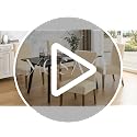 Waterproof Dining Room Chair Covers Set of 6 - Large Diamond-Beige Stretchable Protective Cover for Chairs