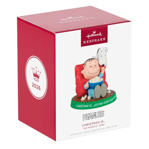 Hallmark Keepsake Peanuts Christmas Ornament Watching Holiday Movies Together