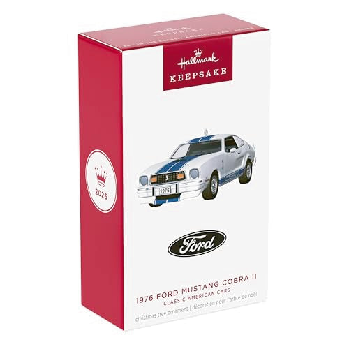 Hallmark Keepsake 1976 Ford Mustang Cobra II Christmas Ornament - Classic Car Decor