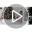 Tihulek 36-Inch White Faux Fur Christmas Tree Skirt with Gold Sequin Snowflakes - Perfect for 4-6FT Trees