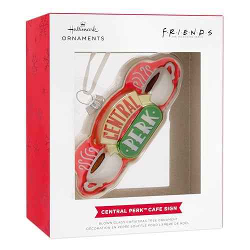 Hallmark Friends Central Perk Sign Christmas Ornament, Blown Glass