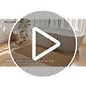 MIULEE Waffle Bathroom Runner Rug 2x6 Feet Boho Long Bath Mat - Brown