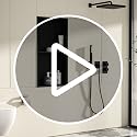 Stainless Steel Shower Niche Matte Black 24x12 with 2-Tier Shelf - Easy Install