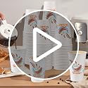 12oz Disposable Coffee Cups Pack of 180 - Leak-Proof Paper Cups No Lids - Perfect for Cafes & Events