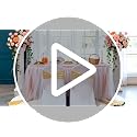 Gold Sequin Chair Sashes Set of 100 - Elegant Wedding & Party Decor