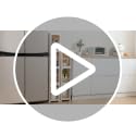 Narrow Slim Bathroom Storage Cabinet with Wheels - 4-Tier White, Foldable & Adjustable Shelves