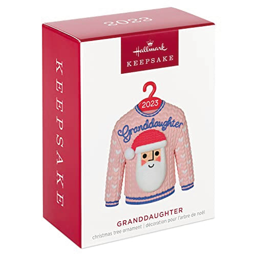 Granddaughter Christmas Sweater Ornament 2023 - Hallmark Keepsake Holiday Gift