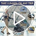 LUMARA Grey Toddler Inflatable Airplane Bed - No Pump Travel Baby Mattress