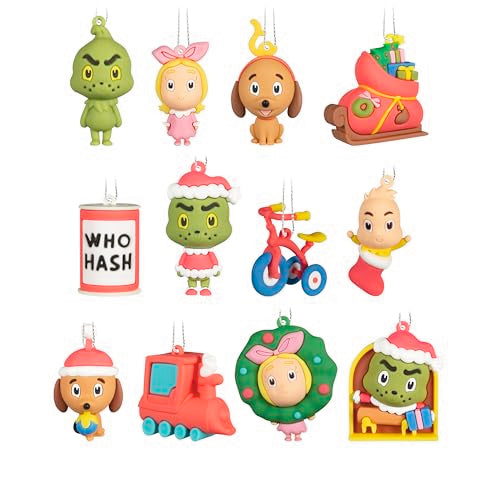Hallmark Dr. Seuss's The Grinch Countdown Calendar with 12 Mini Ornaments - 2.0 Variant