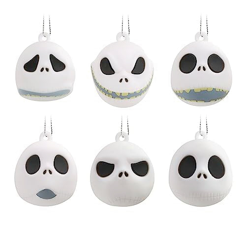 Hallmark Nightmare Before Christmas Jack Skellington Heads Mini Ornament Set (6), Variation: Jack Skellington Expressions