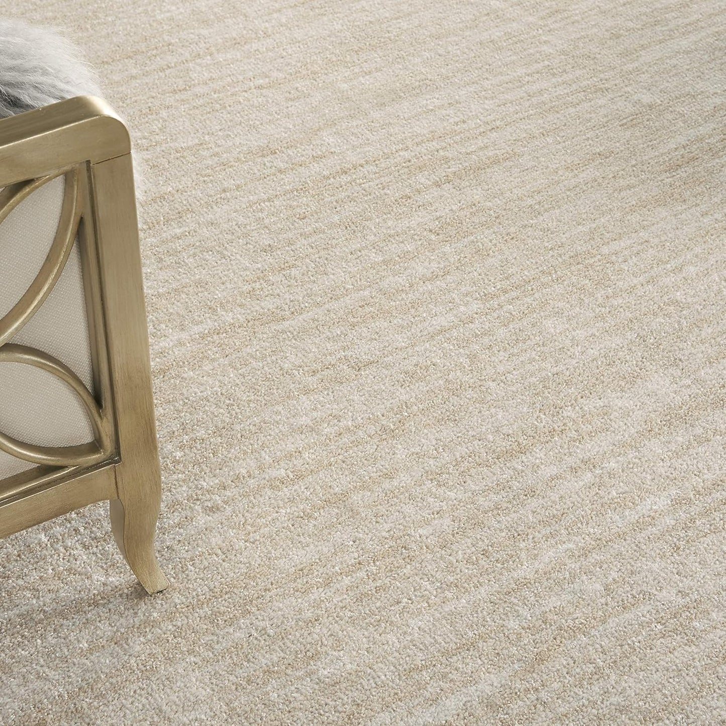 Nourison Home Area Rug - Essentials Ivory Beige, Easy Clean, Non-Shedding | 10' x 14' for Living Room, Bedroom, Kitchen
