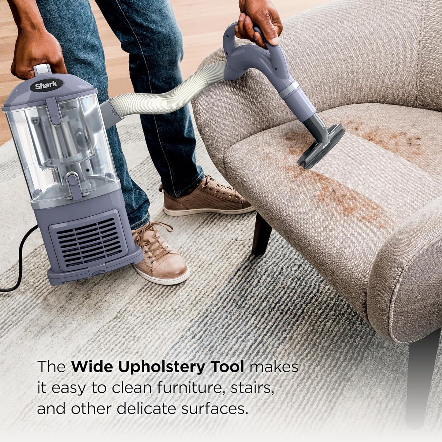 Shark NV352 Navigator Lift-Away Vacuum - HEPA Filter & Anti-Allergen Technology | Ideal for Carpets & Stairs, Lavender
