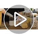 LIBWYS 16-Pack Square Glass Storage Jars with Bamboo Lids, 0.6Qt & 1.06Qt, Rectangular Set