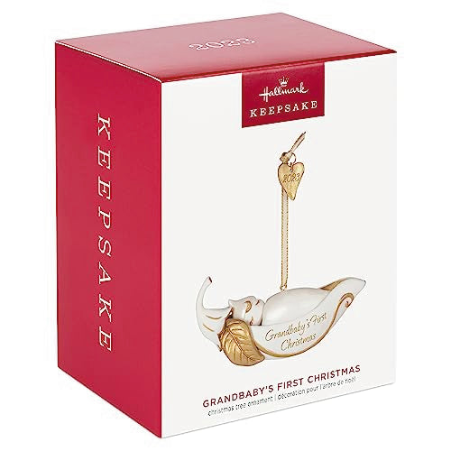 Hallmark Keepsake First Christmas Ornament 2023 - Grandbaby's Pea In Pod Porcelain