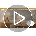 White Small Lamp Shades Set of 2 - 5.5" Top x 10" Bottom x 6.6" High, Fabric Replacement for Bedside & Wall Sconces - Variation: White