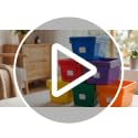 Hoolerry 24 Pack Classroom Storage Bins - Colorful, 11.5 x 7.5 x 5 Inches