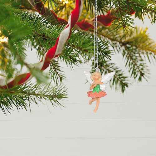 Hallmark Keepsake 1.12" Miniature Christmas Ornament 2024, Mini Cute Carnation Fairy, Gift for Her