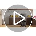 SAYZH 5-Tier Black Rotating Fruit & Vegetable Basket Stand Kitchen Organizer
