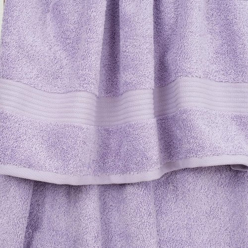 Cotton Paradise 100% Cotton Turkish Washcloth Set - Soft Absorbent 4-Piece Towels in Lilac