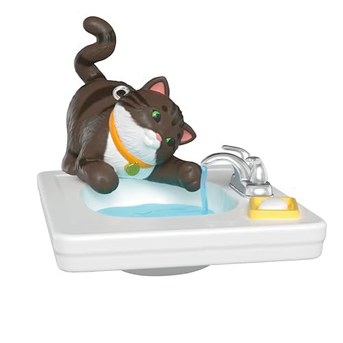 Hallmark Keepsake Mischievous Kittens 2026 Christmas Ornament – Cat at Sink In Gift Box