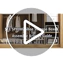 SEE SPRING Large Fit 12 Pack Clear Stackable Shoe Storage Boxes for Size 9 Shoes