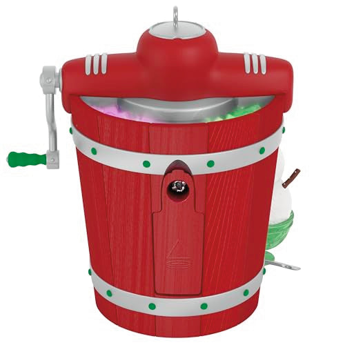 Hallmark Keepsake Nellco Ice Cream Maker Christmas Ornament with Lights & Music
