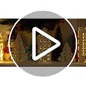 Amyhill 36 Pcs Multicolor Christmas Village Set - Mini Cardboard Houses & Trees