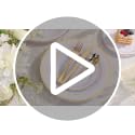 bUCLA Gold Disposable Dinnerware Set 600pcs - Includes Plates, Cups, Cutlery for Party & Events