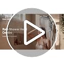 Rain Shower Head with Handheld Spray Combo - Magnetic Dock, 60° Lift-Up Rainfall, Brushed Nickel