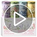 Multicolor Floral Scented Garbage Bags 4 Gallon Drawstring Pack of 4 - Lavender, Jasmine, Rose, Lily of the Valley
