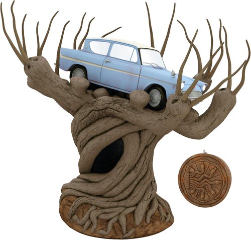 Hallmark Keepsake Christmas Tree Topper - Harry Potter Flying Ford Anglia with Light & Sound | Perfect Gift for Fans