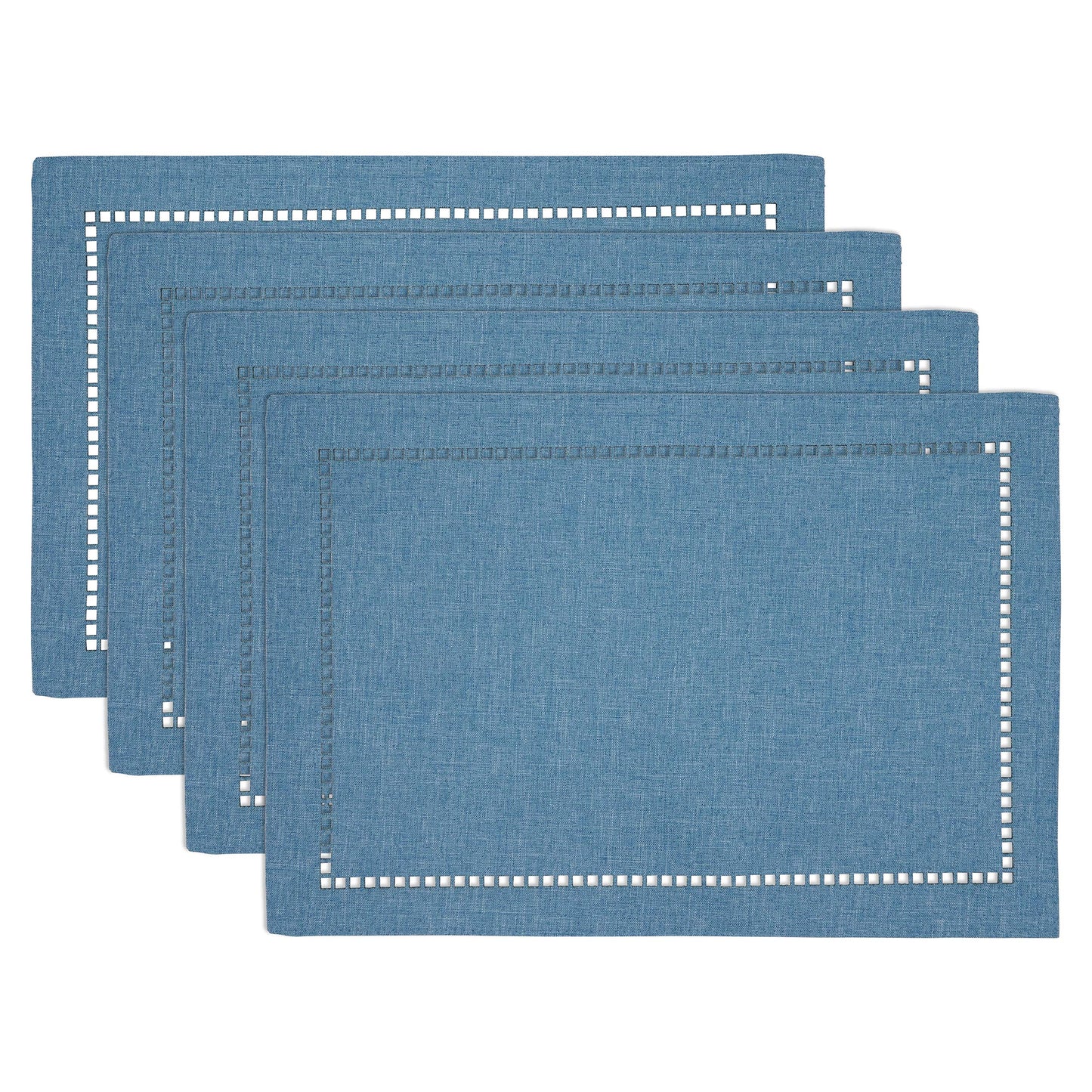 Laser-Cut Hemstitch Placemats (Set of 4)